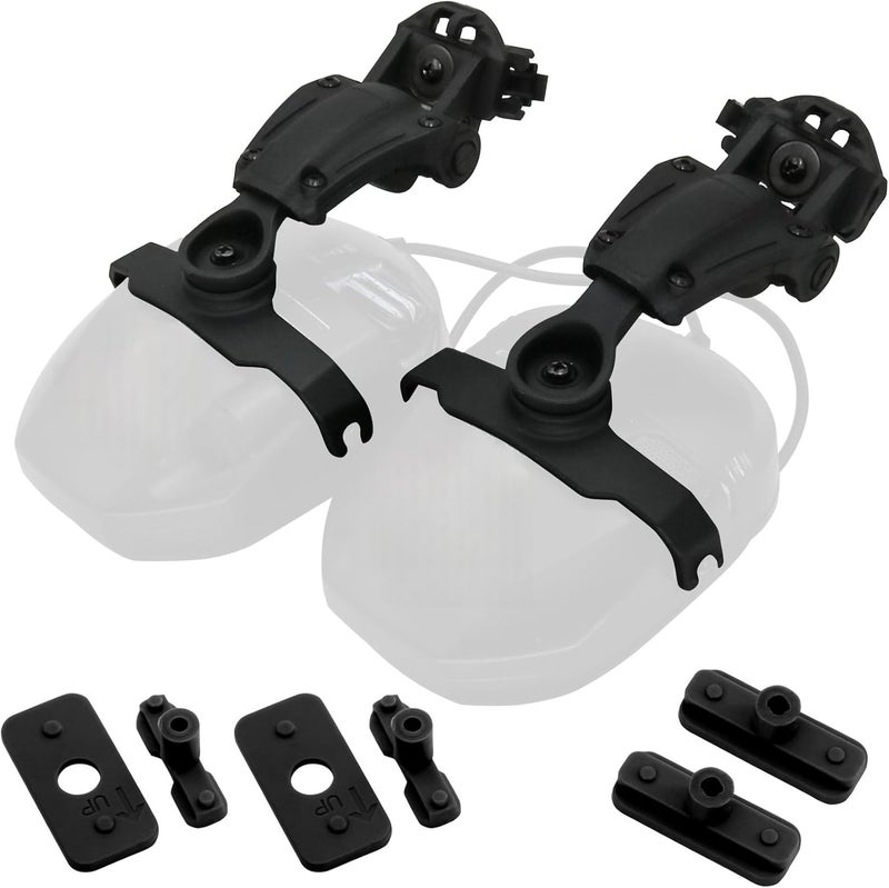HEARFALCOM Tactical Helmet ARC Rail Adapter Accessories - Compatible with Walker's Razor Earmuffs - Image 1